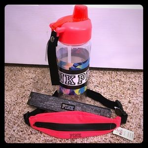 Brand New VS water bottle, headband & run strap!